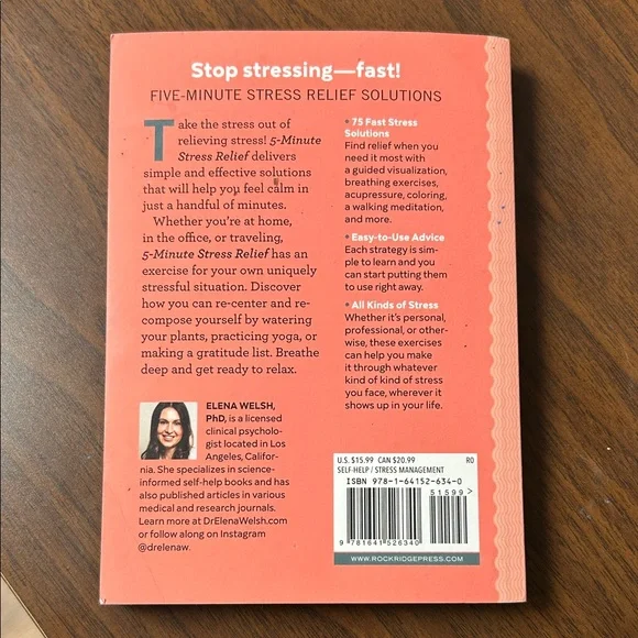 5-Minute Stress Relief Book - Picture 2 of 5